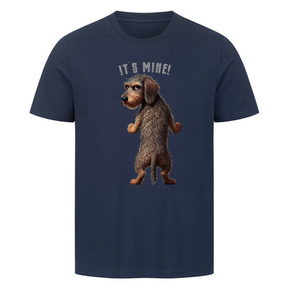 Premium T-Shirt "Dackel - It´s mine" French Navy – hunde-shirt.de