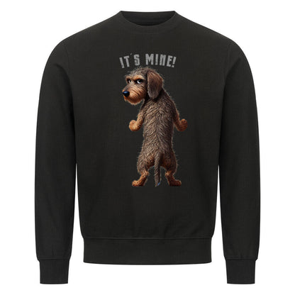 Premium Sweatshirt "Dackel - It´s mine" Schwarz – hunde-shirt.de