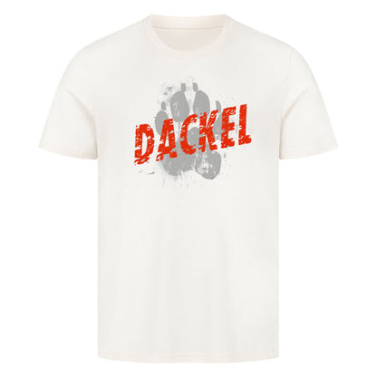 Premium T-Shirt "Dackel - PAW" Natural Raw – hunde-shirt.de
