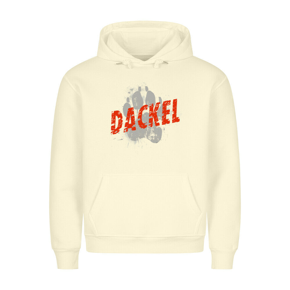 Premium Hoodie "Dackel - PAW" Beige – hunde-shirt.de