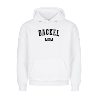Premium Hoodie "Dackel - MOM" Weiß – hunde-shirt.de