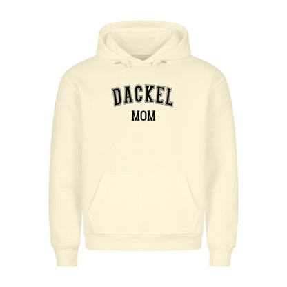 Premium Hoodie "Dackel - MOM" Beige – hunde-shirt.de