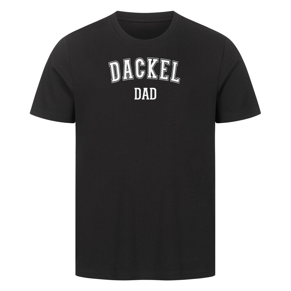 Premium T-Shirt "Dackel - DAD" Schwarz – hunde-shirt.de