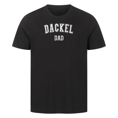 Premium T-Shirt "Dackel - DAD" Schwarz – hunde-shirt.de