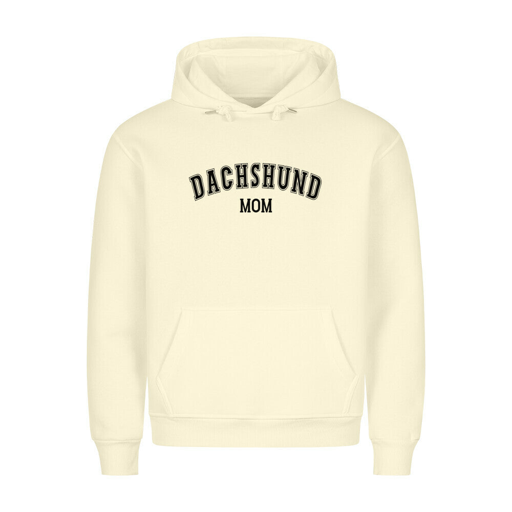 Premium Hoodie "Dackel - Dachshund MOM" Beige – hunde-shirt.de