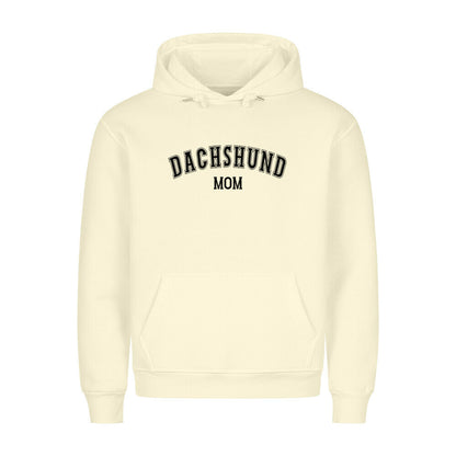 Premium Hoodie "Dackel - Dachshund MOM" Beige – hunde-shirt.de