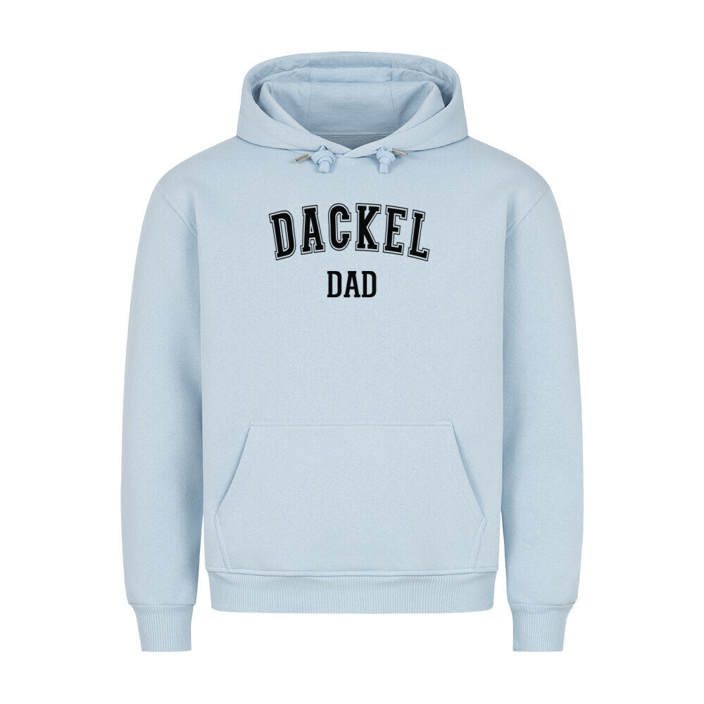 Premium Hoodie "Dackel - DAD" Babyblau – hunde-shirt.de