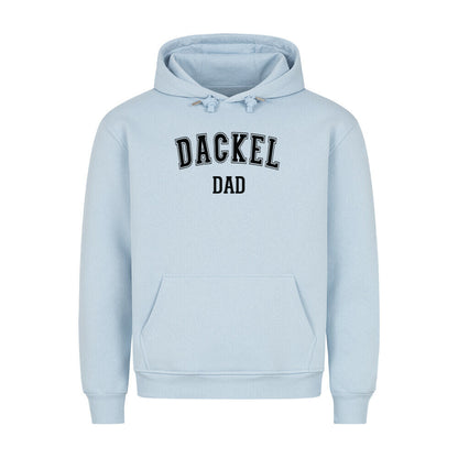 Premium Hoodie "Dackel - DAD" Babyblau – hunde-shirt.de