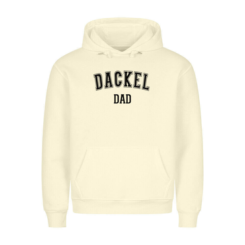 Premium Hoodie "Dackel - DAD" Beige – hunde-shirt.de