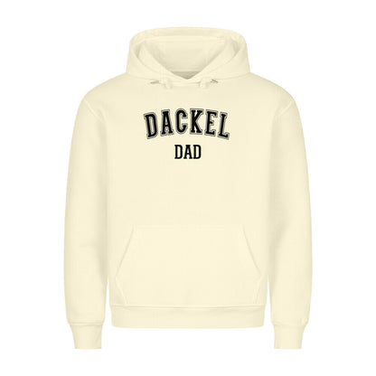 Premium Hoodie "Dackel - DAD" Beige – hunde-shirt.de