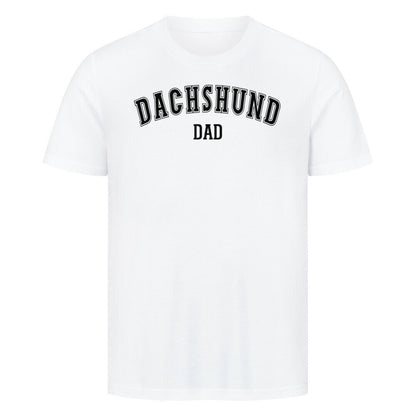Premium T-Shirt "Dackel - Dachshund DAD" Weiß – hunde-shirt.de