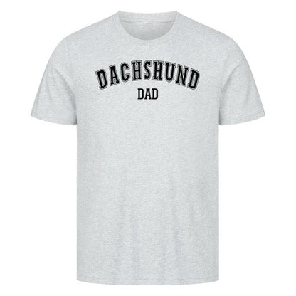 Premium T-Shirt "Dackel - Dachshund DAD" Heather Grey – hunde-shirt.de