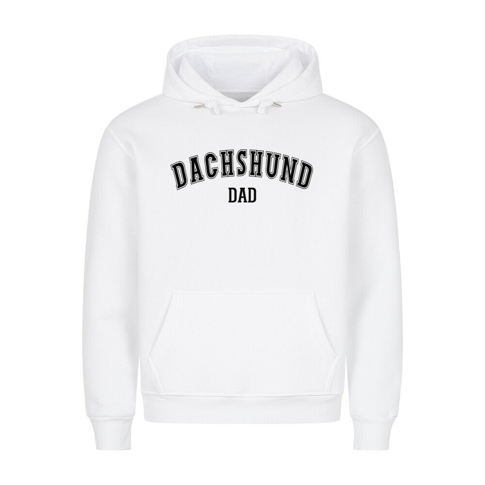 Premium Hoodie "Dackel - Dachshund - DAD" Weiß – hunde-shirt.de