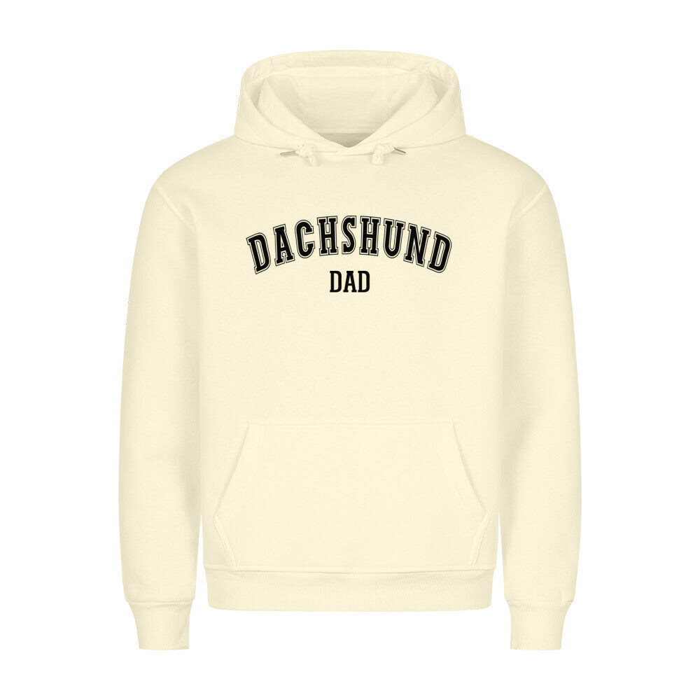 Premium Hoodie "Dackel - Dachshund - DAD" Beige – hunde-shirt.de