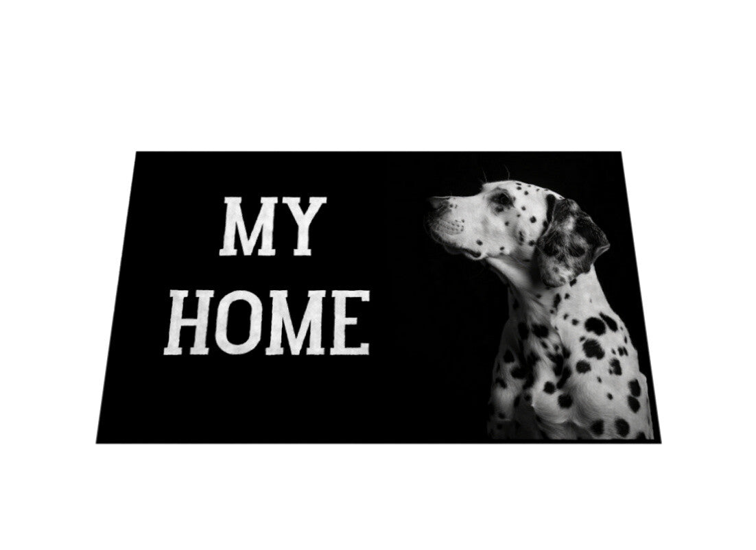 Fußmatte "Dalmatiner - MY HOME" – hunde-shirt.de