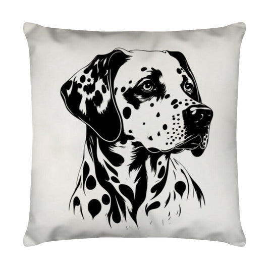 Kissen "Dalmatiner - RETRO" Weiß – hunde-shirt.de