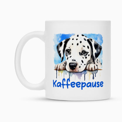 Tasse "Dalmatiner - Kaffeepause" – hunde-shirt.de