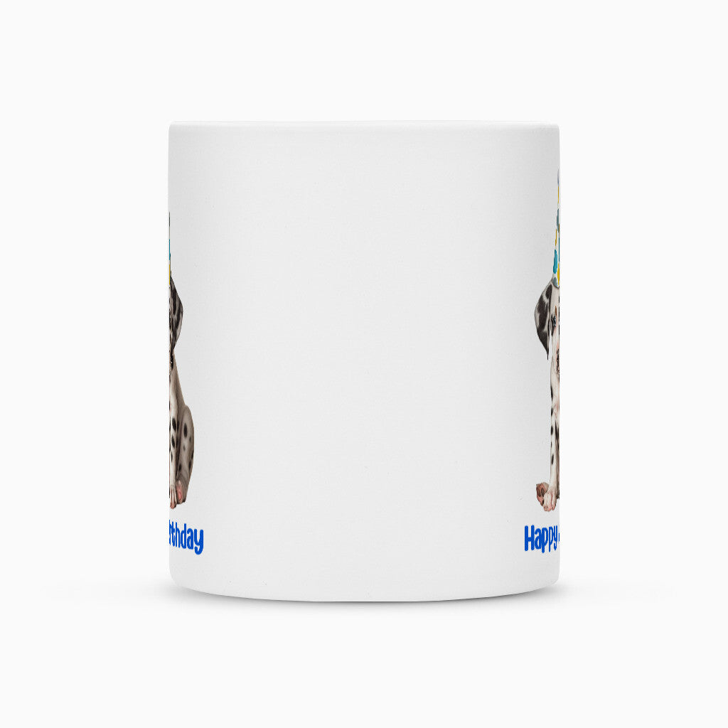Tasse "Dalmatiner - Happy Birthday" – hunde-shirt.de