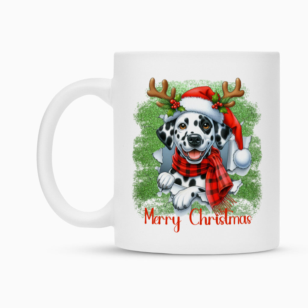 Tasse "Dalmatiner - Funny Christmas" – hunde-shirt.de