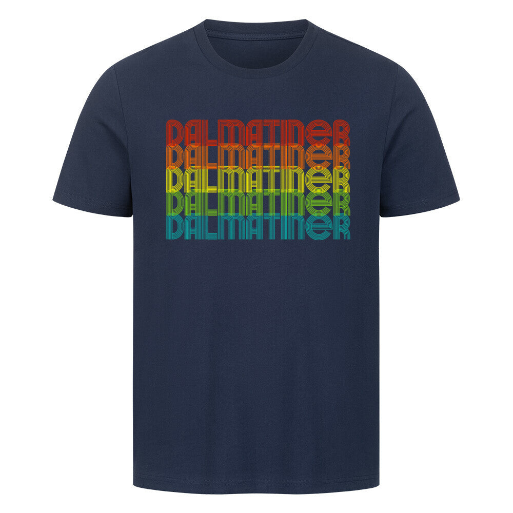 Premium T-Shirt "Dalmatiner - RETRO" French Navy – hunde-shirt.de