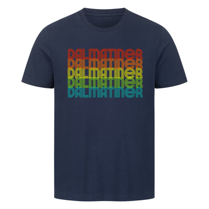 Premium T-Shirt "Dalmatiner - RETRO" French Navy – hunde-shirt.de
