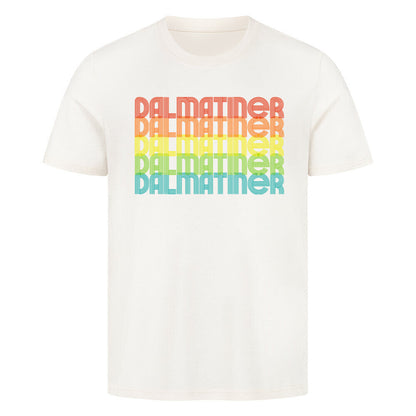 Premium T-Shirt "Dalmatiner - RETRO" Natural Raw – hunde-shirt.de