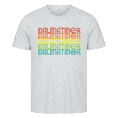 Premium T-Shirt "Dalmatiner - RETRO" Heather Grey – hunde-shirt.de