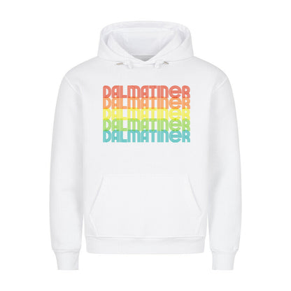 Premium Hoodie "Dalmatiner - RETRO" Weiß – hunde-shirt.de