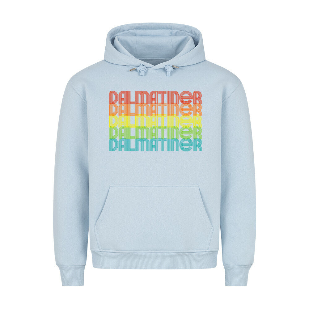 Premium Hoodie "Dalmatiner - RETRO" Babyblau – hunde-shirt.de