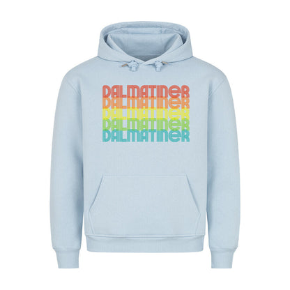 Premium Hoodie "Dalmatiner - RETRO" Babyblau – hunde-shirt.de