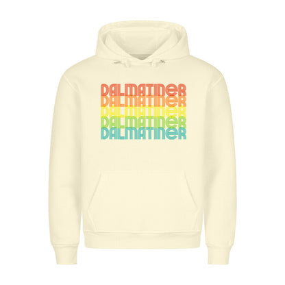 Premium Hoodie "Dalmatiner - RETRO" Beige – hunde-shirt.de
