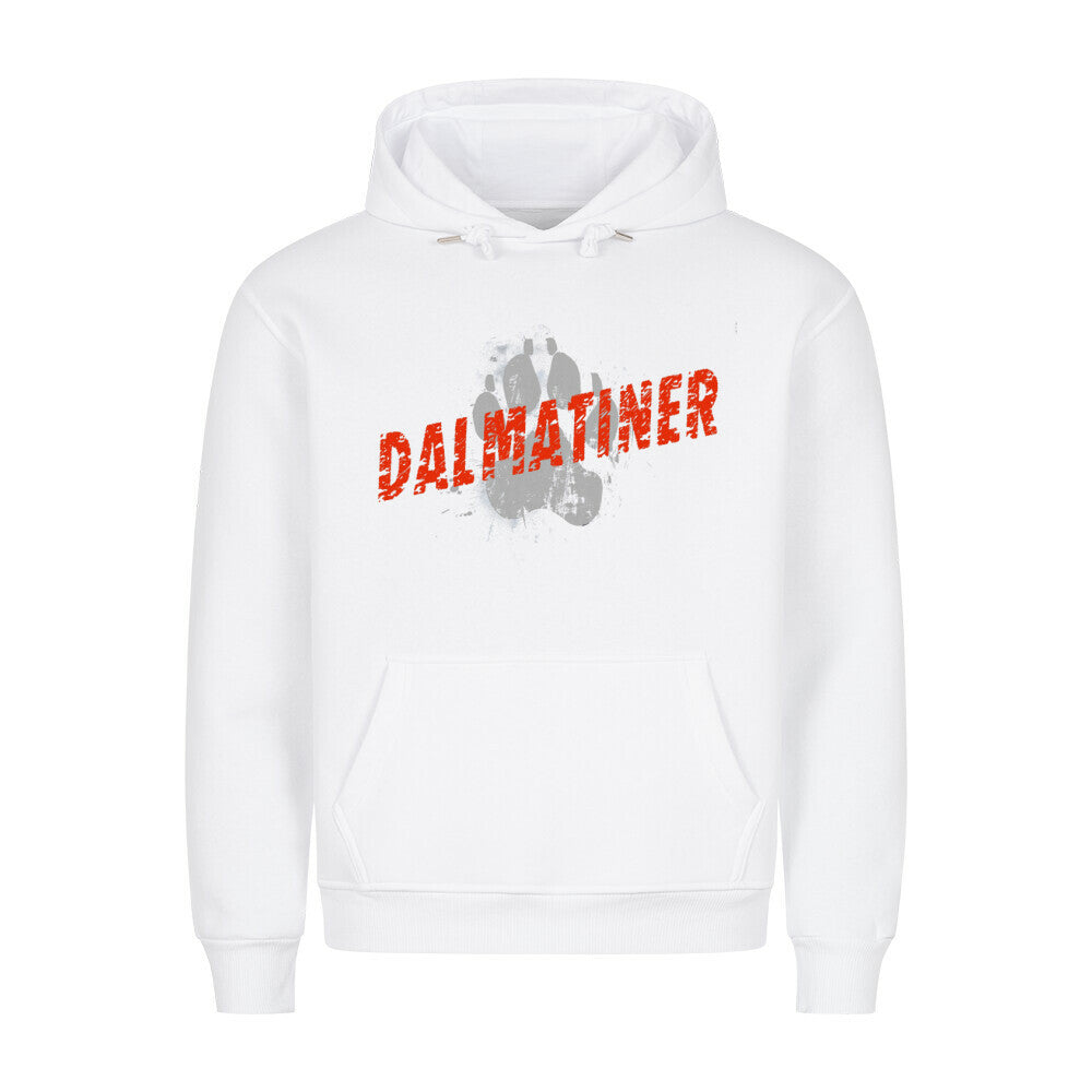 Premium Hoodie "Dalmatiner - PAW" Weiß – hunde-shirt.de