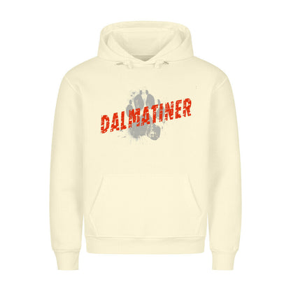 Premium Hoodie "Dalmatiner - PAW" Beige – hunde-shirt.de