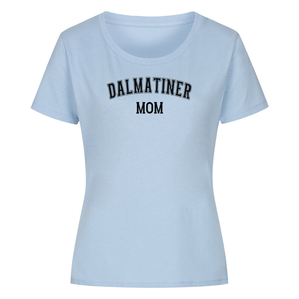 Premium Organic Damen-Shirt "Dalmatiner - MOM" Sky Blue – hunde-shirt.de
