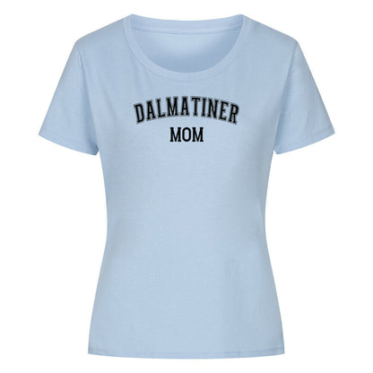Premium Organic Damen-Shirt "Dalmatiner - MOM" Sky Blue – hunde-shirt.de