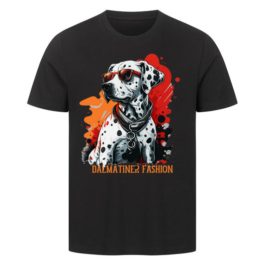 Premium T-Shirt "Dalmatiner - Fashion" Schwarz – hunde-shirt.de