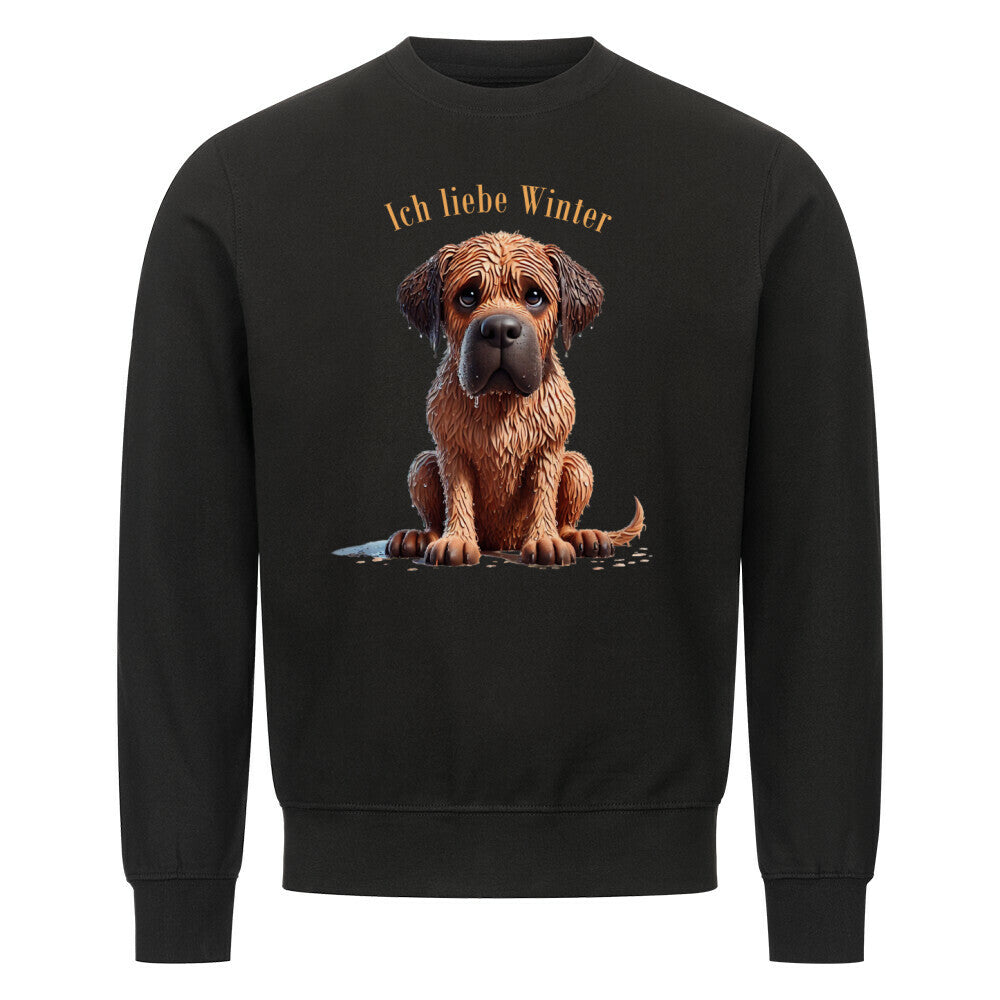 Premium Sweatshirt "Ca de Bou - Ich liebe..." Schwarz – hunde-shirt.de