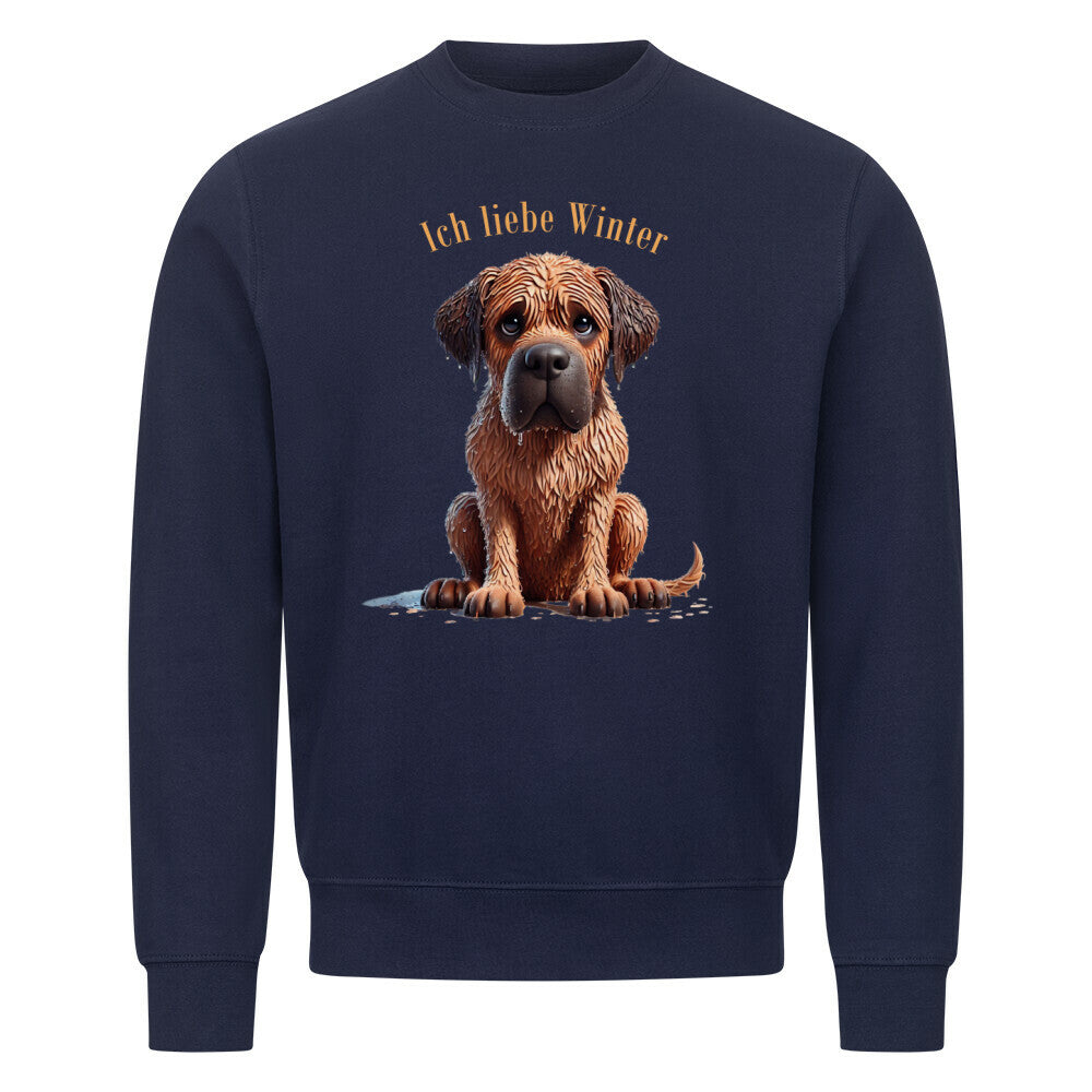 Premium Sweatshirt "Ca de Bou - Ich liebe..." Navy Blue – hunde-shirt.de