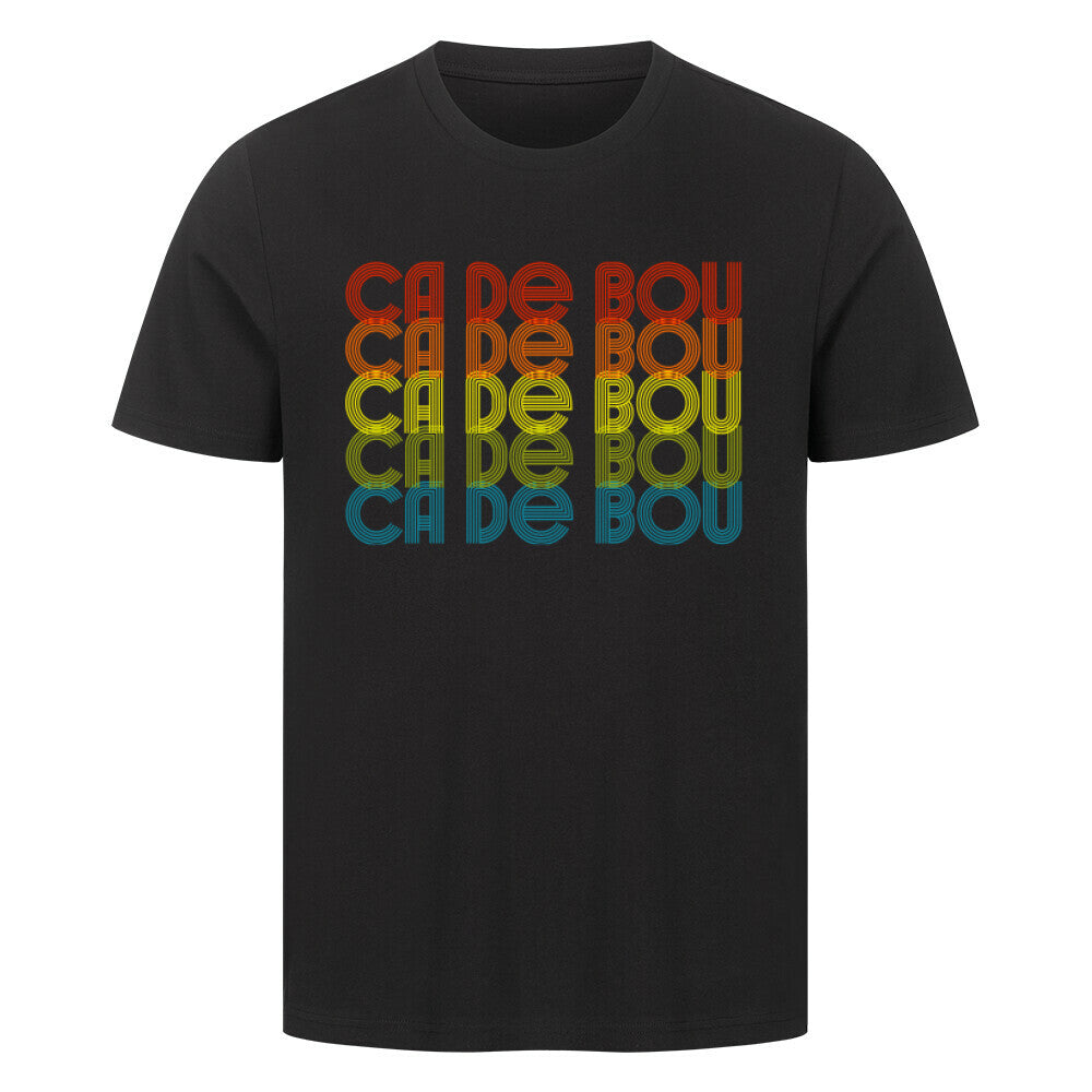 Premium T-Shirt "Ca de Bou - RETRO" Schwarz – hunde-shirt.de