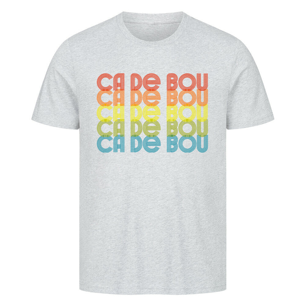 Premium T-Shirt "Ca de Bou - RETRO" Heather Grey – hunde-shirt.de