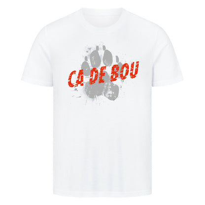 Premium T-Shirt "Ca de Bou - PAW" Weiß – hunde-shirt.de