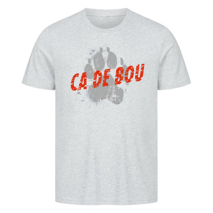 Premium T-Shirt "Ca de Bou - PAW" Heather Grey – hunde-shirt.de