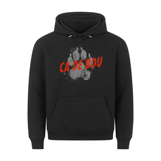 Premium Hoodie "Ca de Bou - PAW" Schwarz – hunde-shirt.de