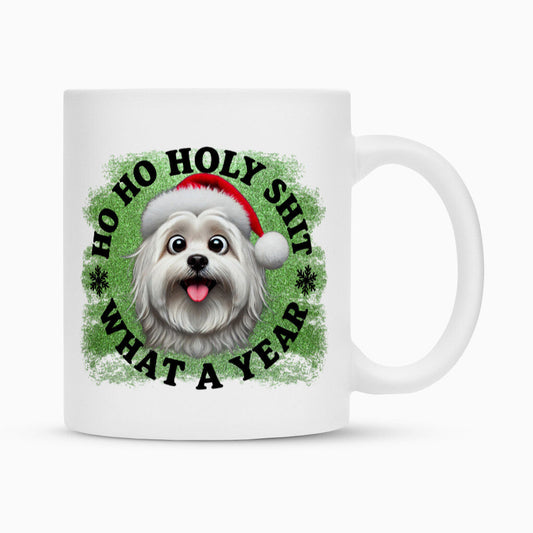 Tasse "Coton de Tuléar - HO HO..." Weiß – hunde-shirt.de