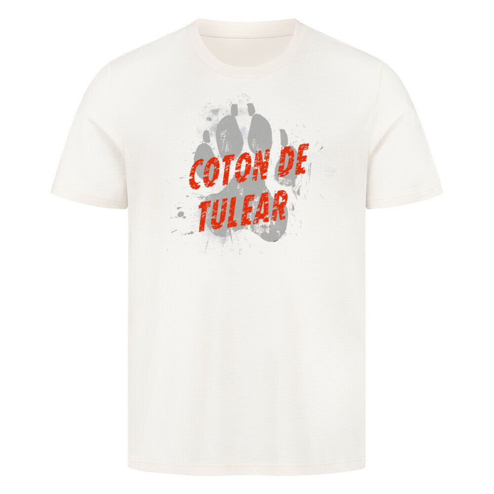 Premium T-Shirt "Coton de Tuléar - PAW" Natural Raw – hunde-shirt.de
