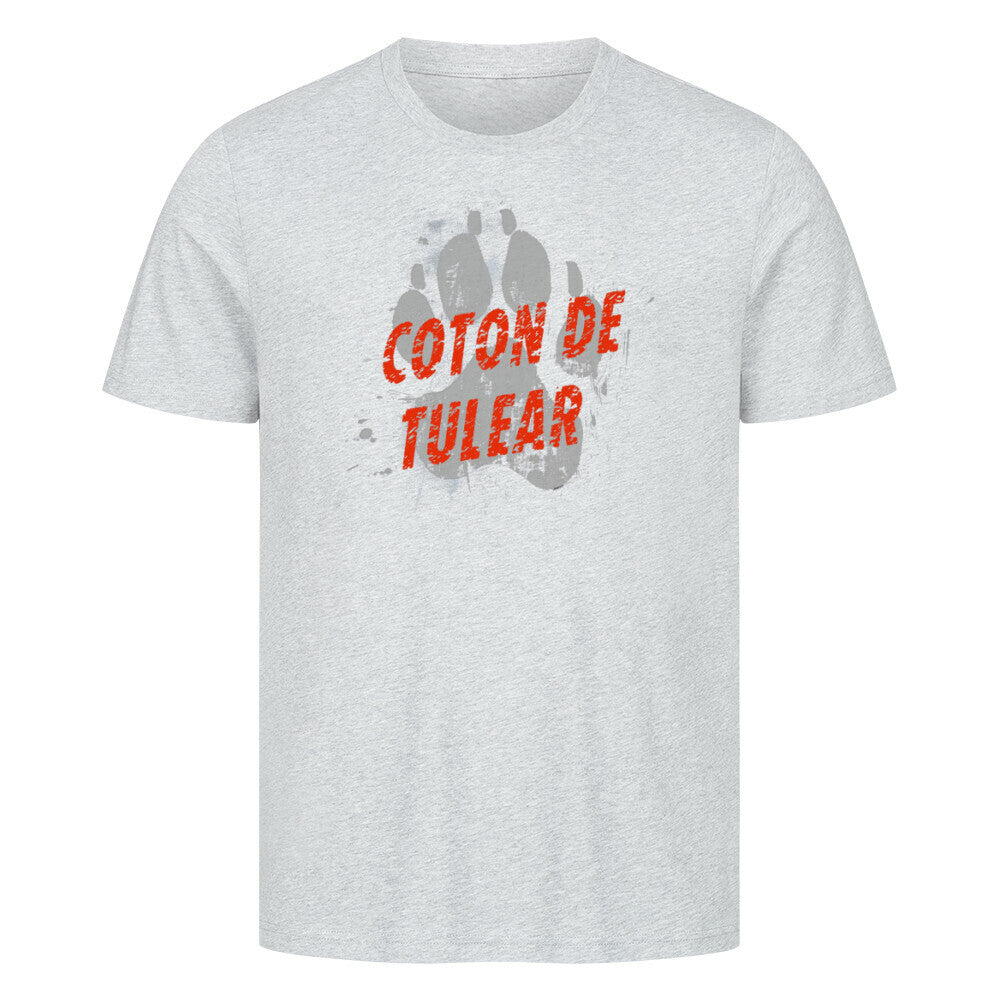 Premium T-Shirt "Coton de Tuléar - PAW" Heather Grey – hunde-shirt.de