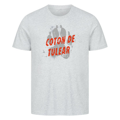Premium T-Shirt "Coton de Tuléar - PAW" Heather Grey – hunde-shirt.de