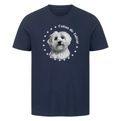Premium T-Shirt "Coton de Tuléar - Breed" French Navy – hunde-shirt.de