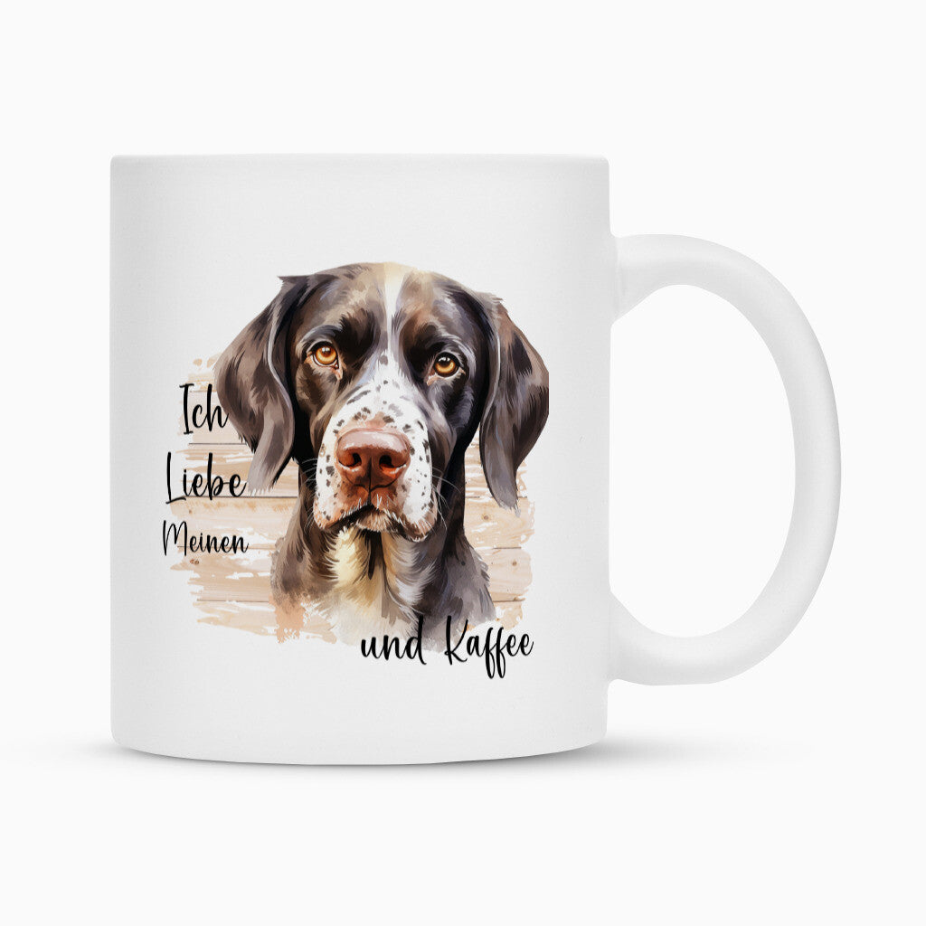 Tasse "Deutsch Kurzhaar - Ich liebe..." Weiß – hunde-shirt.de