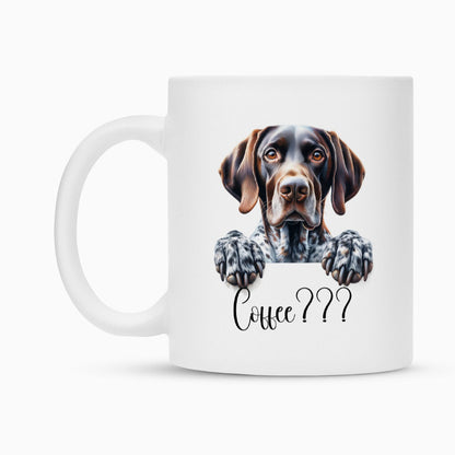 Tasse "Deutsch Kurzhaar - Coffee???" – hunde-shirt.de